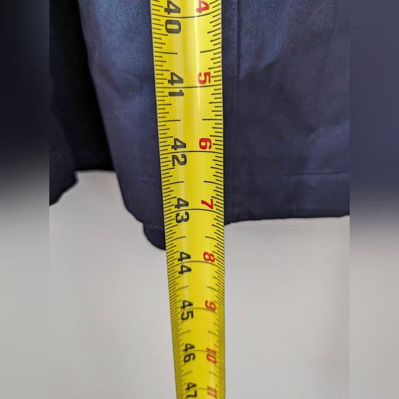 Vintage VIP Petites Navy Trench coat Size 12P - Picture 9 of 9